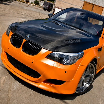 2004-2010 BMW 5-Series/M5 V1 Style Carbon Fiber Hood | E60/E61
