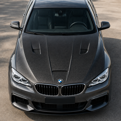 2010-2017 BMW 5-Series V Style Carbon Fiber Hood | F07
