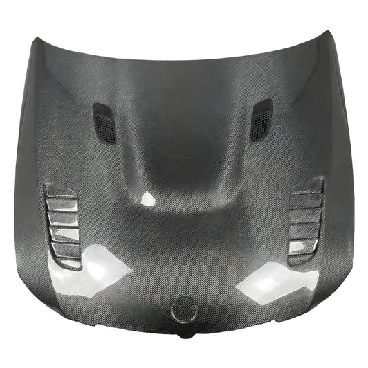 2005-2008 BMW 3-Series V Style Carbon Fiber Hood | E90/E91 Pre LCI