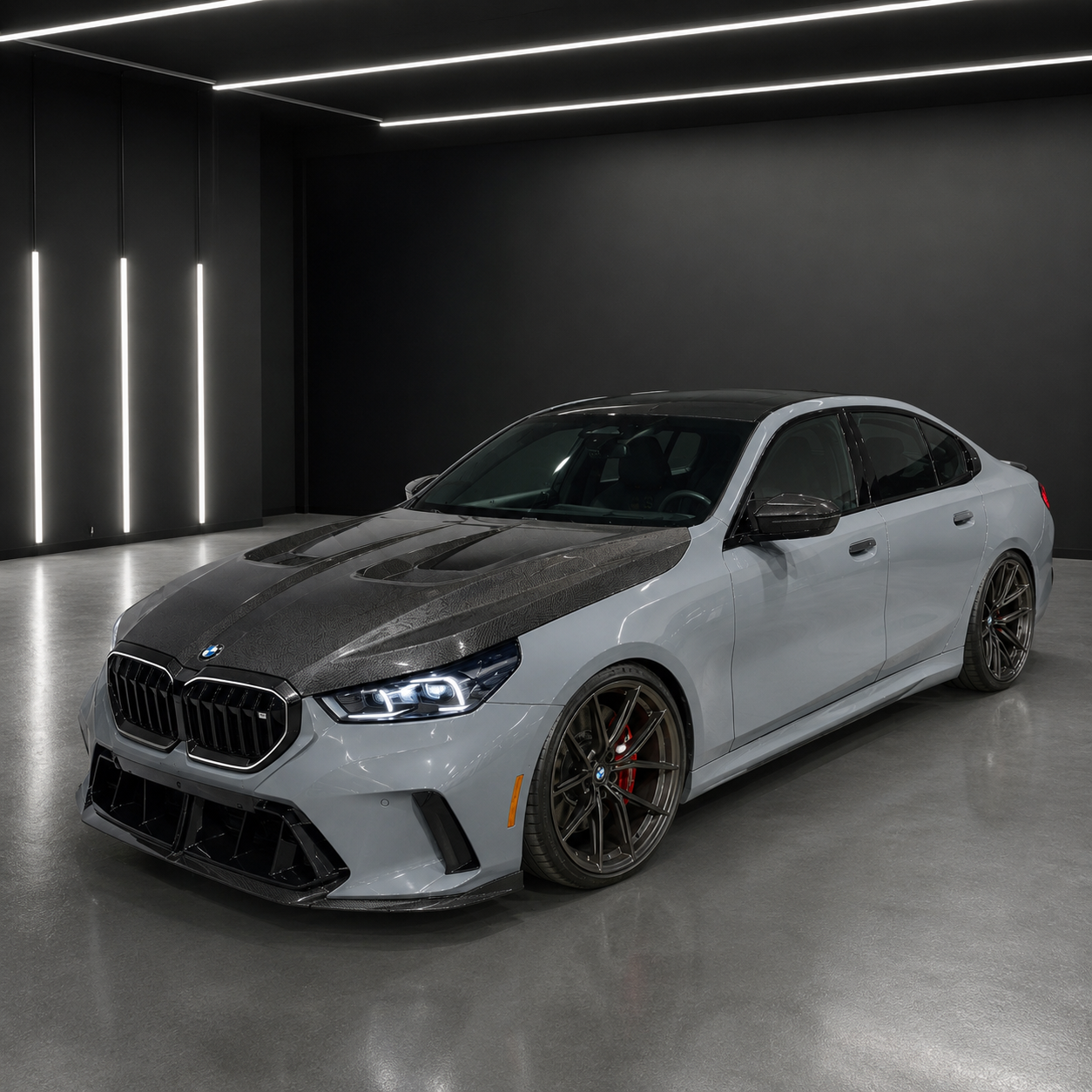 2024+ BMW 5-Series N Style Carbon Fiber Hood | G60/G61
