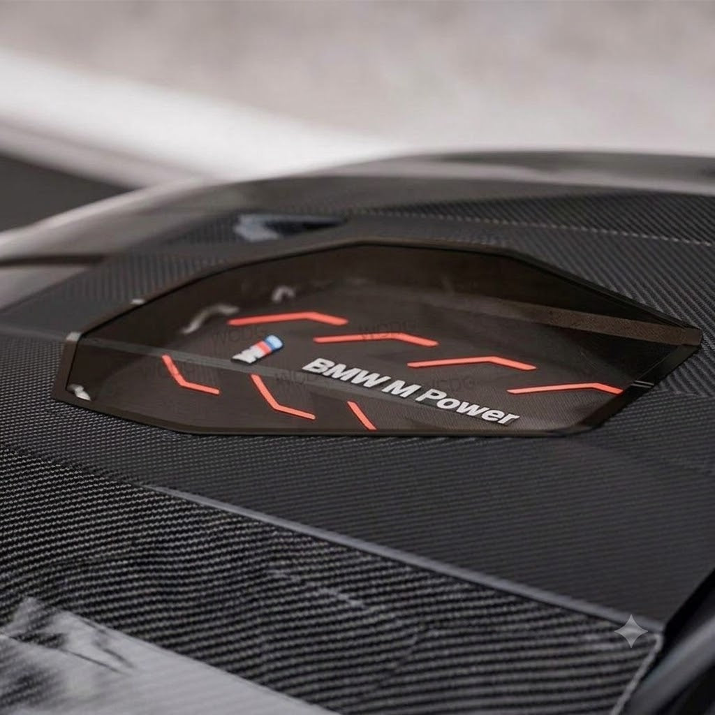 2024+ BMW 5-Series Glass Engine Cover V1 Carbon Fiber Hood | G60/G61