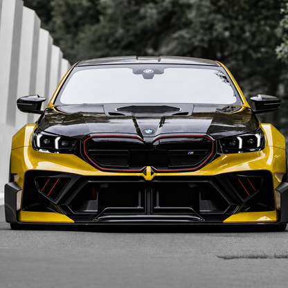 2024+ BMW 5-Series Glass Engine Cover V1 Carbon Fiber Hood | G60/G61