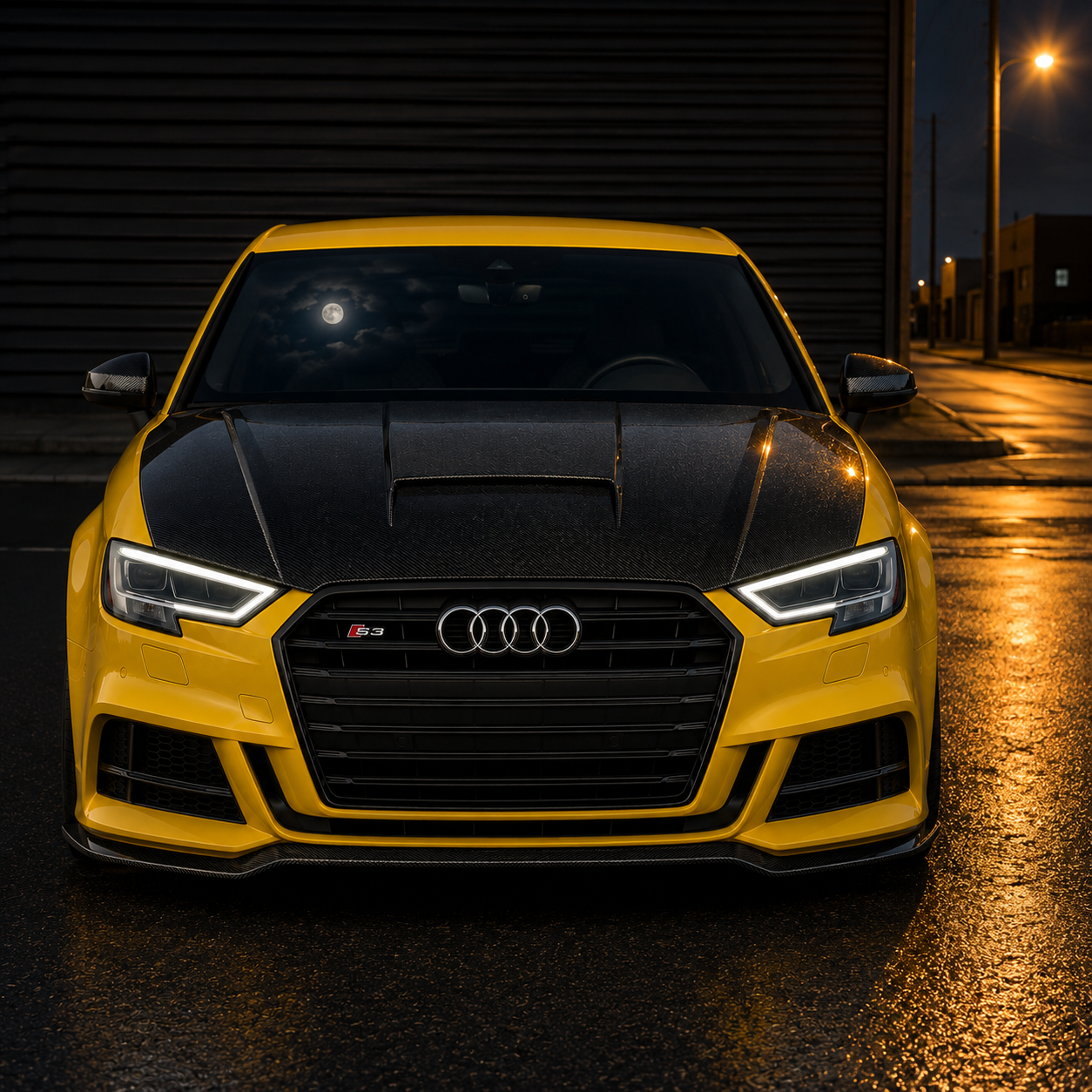 2014-2020 Audi A3/S3/RS3 P Style Carbon Fiber Hood | 8V/8V.5