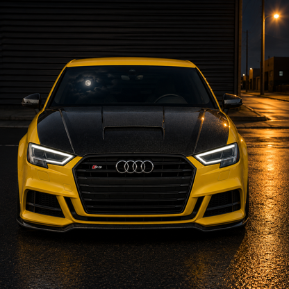 2014-2020 Audi A3/S3/RS3 P Style Carbon Fiber Hood | 8V/8V.5