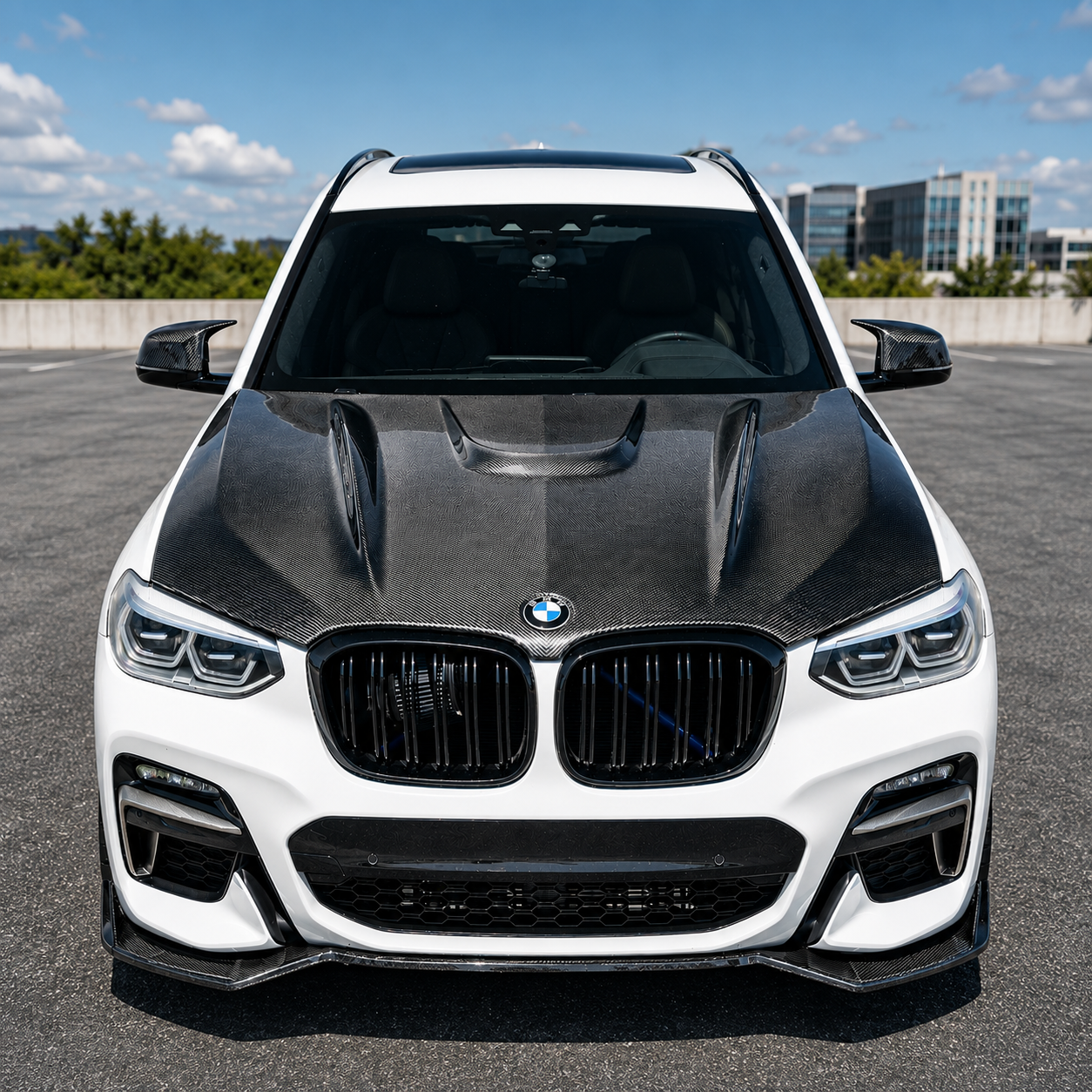 2018-2025 BMW X3/X4/X3M/X4M H Style Carbon Fiber Hood | G01/G02/F97/F98