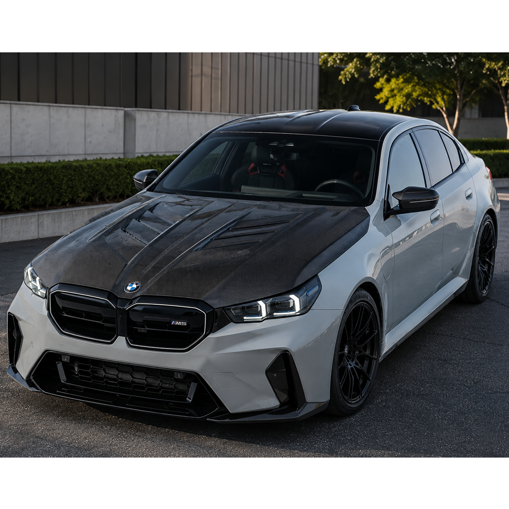 2024+ BMW M5 V Style Carbon Fiber Hood | G90/G99