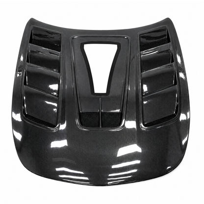 2016-2021 Mercedes AMG GT/GTS/GTC/GTR Glass Engine Cover V2 Carbon Fiber Hood | C190/R190