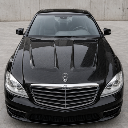 2007-2013 Mercedes S-Class/S63/S65 AMG P Style Carbon Fiber Hood | W221