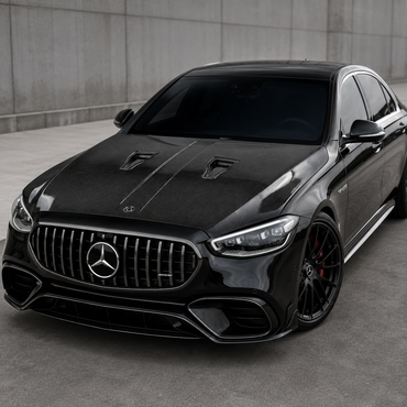 2020+ Mercedes S-Class/S63 AMG V1 Style Carbon Fiber Hood | W223
