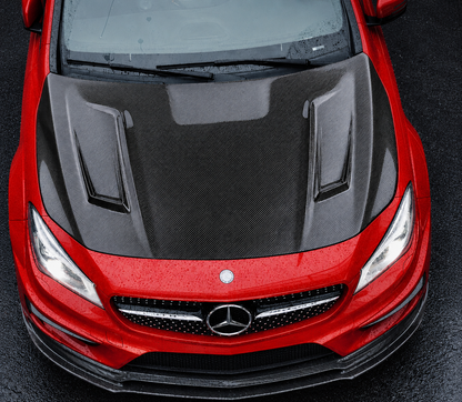 2014-2019 Mercedes CLA-Class/CLA45 AMG V Style Carbon Fiber Hood | W117/C117/X117