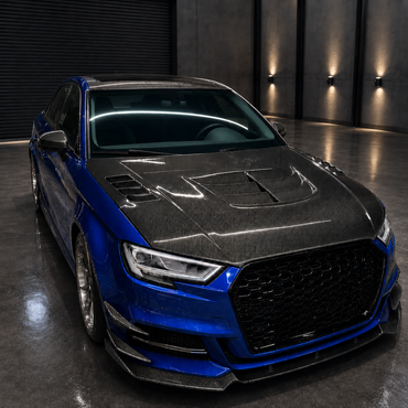 2014-2020 Audi A3/S3/RS3 V1 Style Carbon Fiber Hood | 8V/8V.5