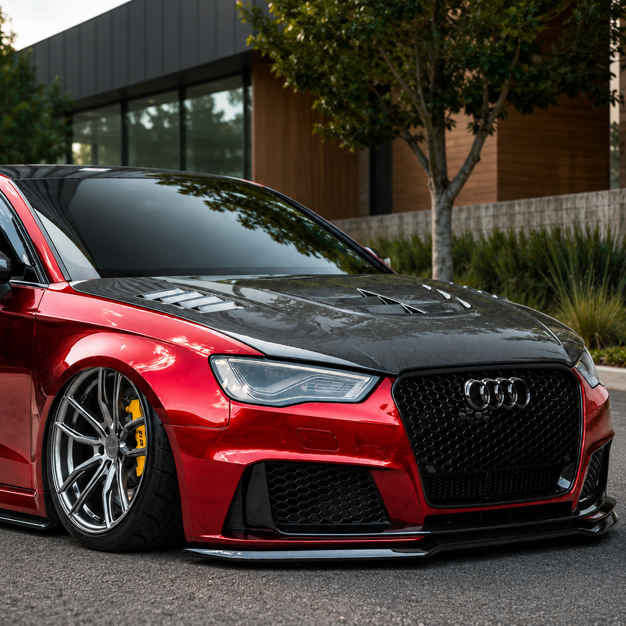 2014-2020 Audi A3/S3/RS3 V1 Style Carbon Fiber Hood | 8V/8V.5