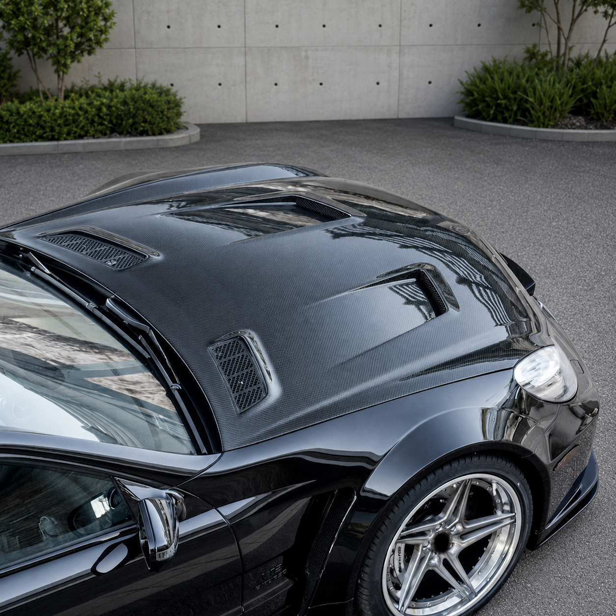 2009-2012 Mercedes SL-Class/SL63/SL65 AMG BS Style Carbon Fiber Hood | R230