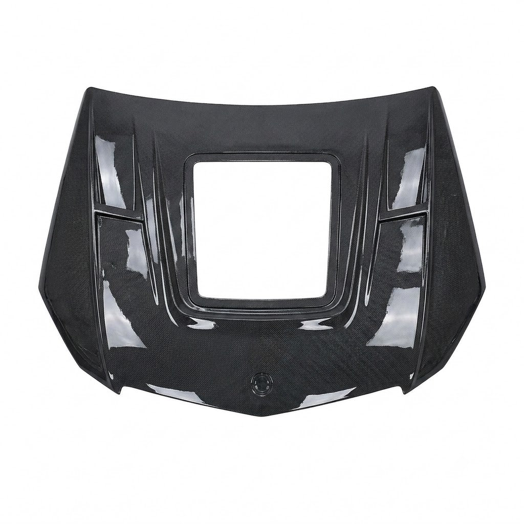 2008-2011 Mercedes C-Class Glass Engine Cover Carbon Fiber Hood | W204/C204