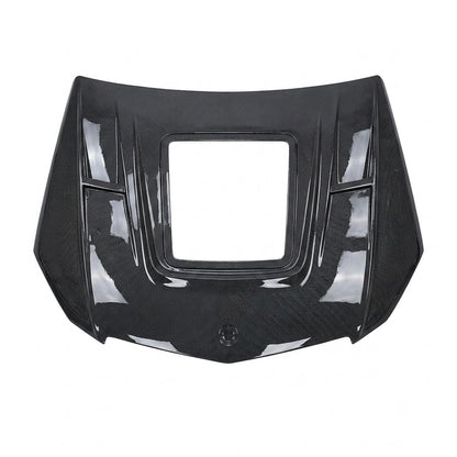 2008-2011 Mercedes C-Class Glass Engine Cover Carbon Fiber Hood | W204/C204