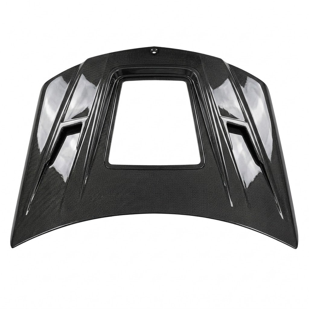 2008-2011 Mercedes C-Class Glass Engine Cover Carbon Fiber Hood | W204/C204