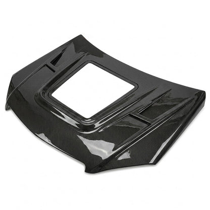 2008-2011 Mercedes C-Class Glass Engine Cover Carbon Fiber Hood | W204/C204