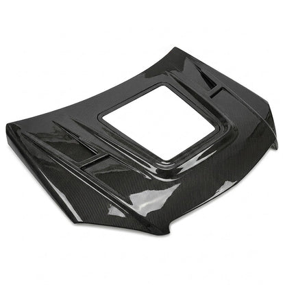 2008-2011 Mercedes C-Class Glass Engine Cover Carbon Fiber Hood | W204/C204