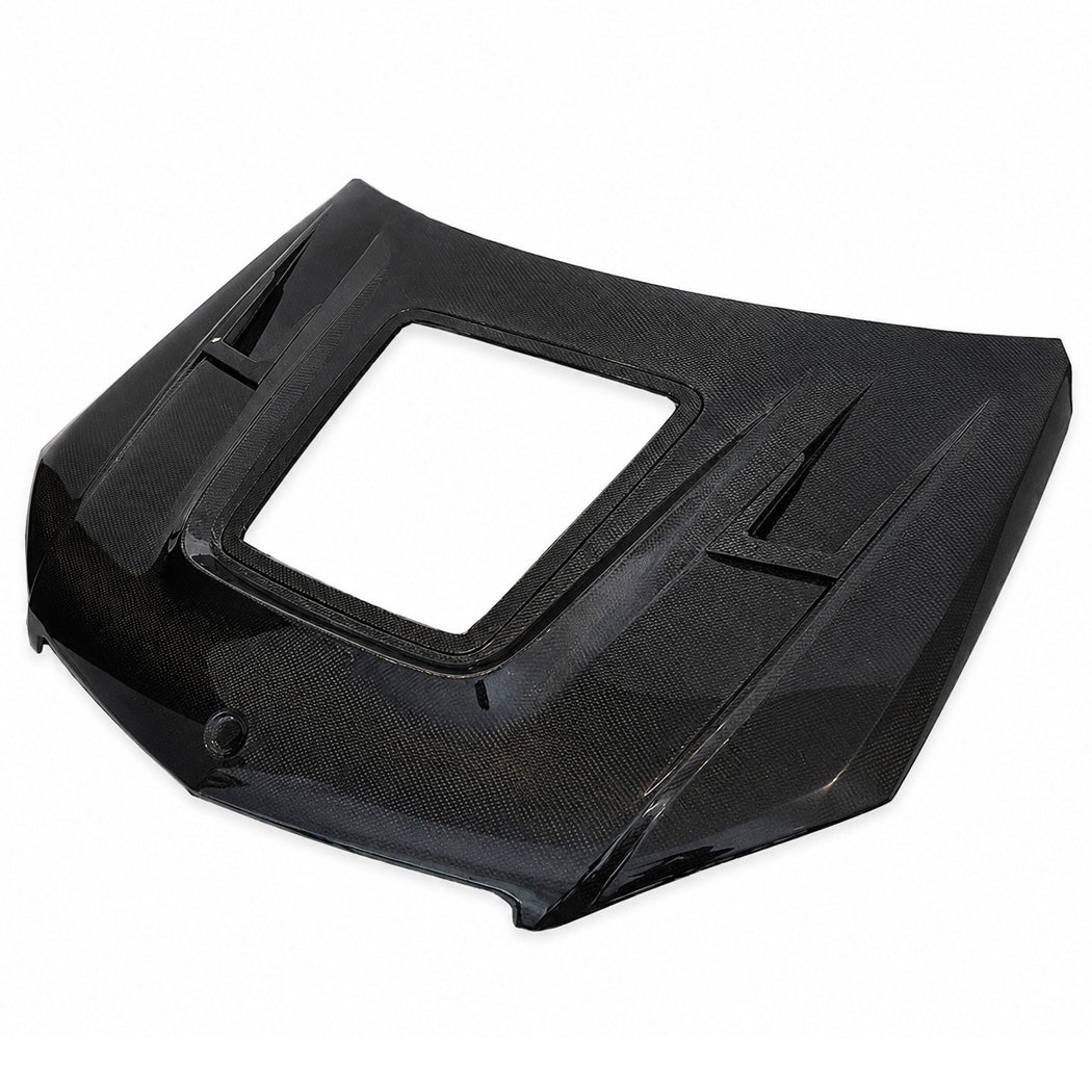 2012-2015 Mercedes C63 AMG Glass Engine Cover Carbon Fiber Hood | W204/C204
