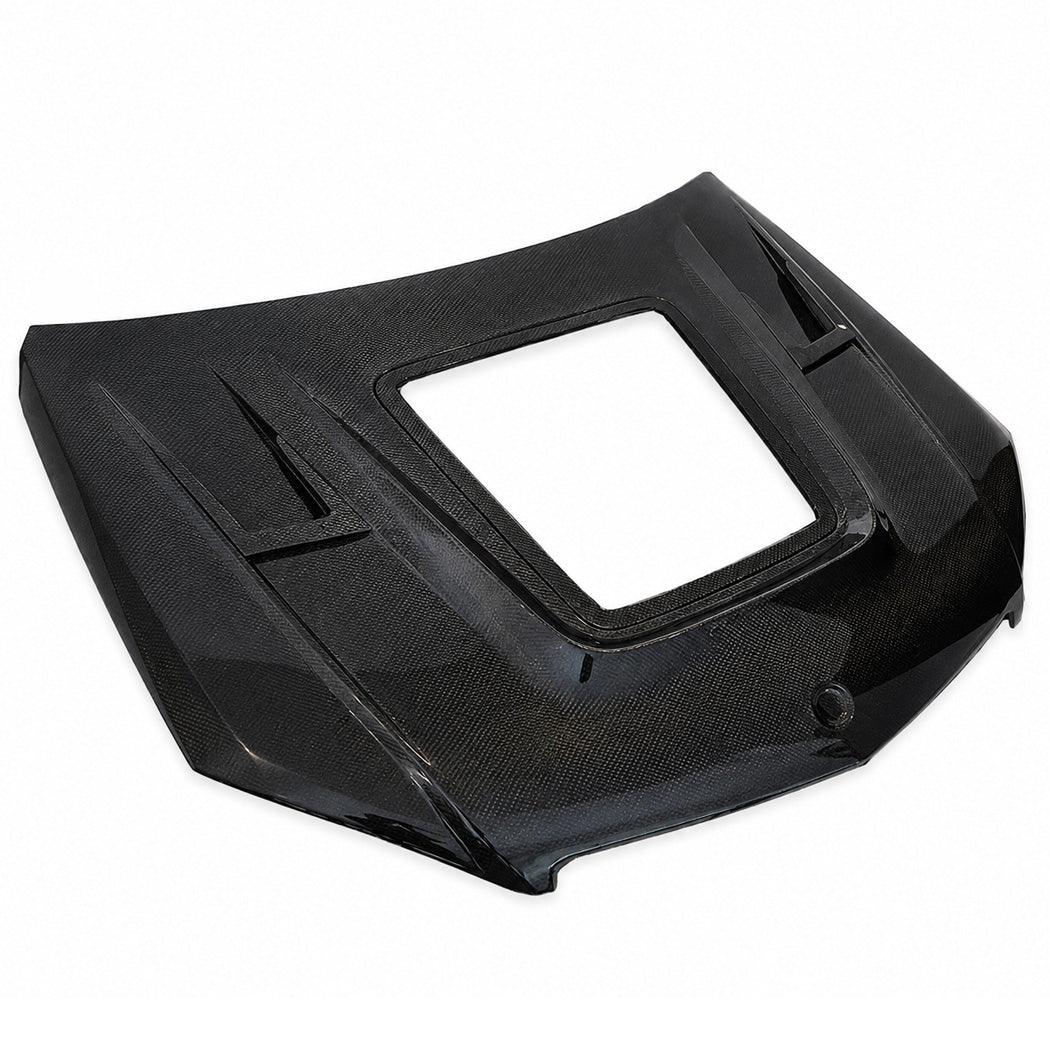 2012-2015 Mercedes C63 AMG Glass Engine Cover Carbon Fiber Hood | W204/C204