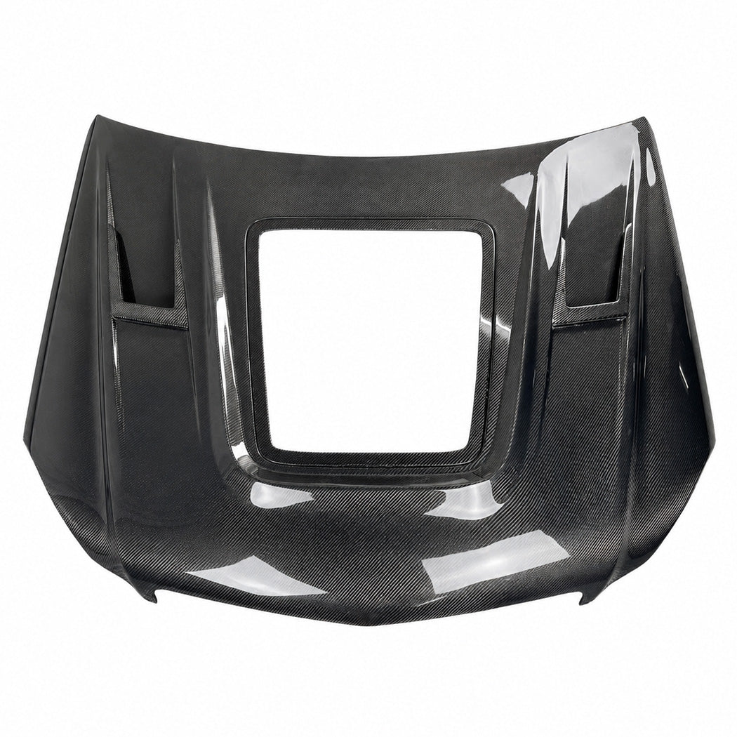 2012-2015 Mercedes C-Class Glass Engine Cover Carbon Fiber Hood | W204/C204