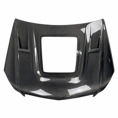 2012-2015 Mercedes C-Class Glass Engine Cover Carbon Fiber Hood | W204/C204