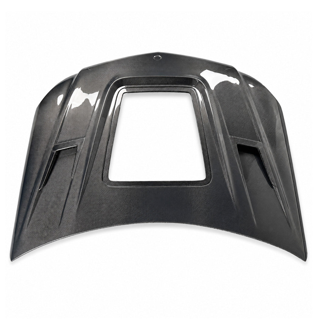 2012-2015 Mercedes C-Class Glass Engine Cover Carbon Fiber Hood | W204/C204