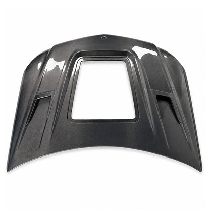2012-2015 Mercedes C-Class Glass Engine Cover Carbon Fiber Hood | W204/C204