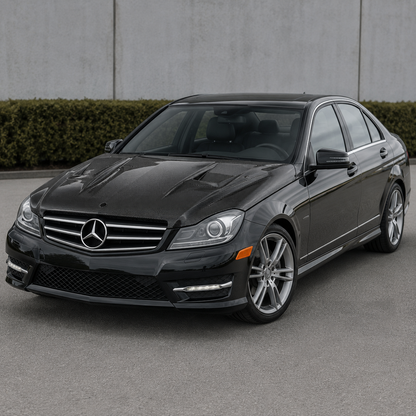 2012-2015 Mercedes C-Class A Style Carbon Fiber Hood | W204/C204