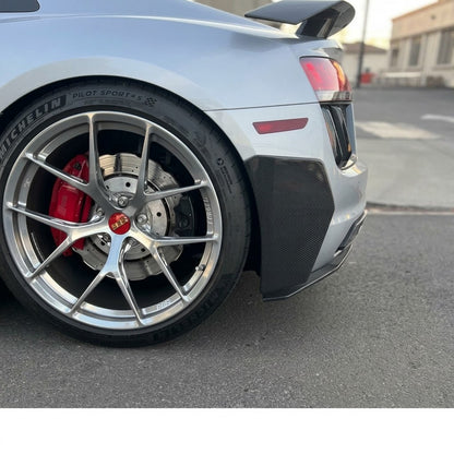 2016-2018 Audi R8 GT Style Carbon Fiber Rear Bumper Canards I MK2