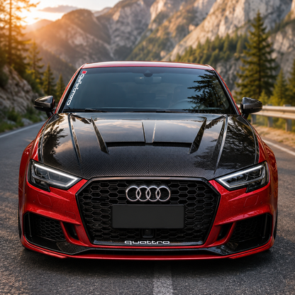 2014-2020 Audi A3/S3/RS3 TK Style Carbon Fiber Hood | 8V/8V.5