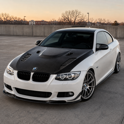 2011-2013 BMW 3-Series V Style Carbon Fiber Hood | E92/E93 LCI
