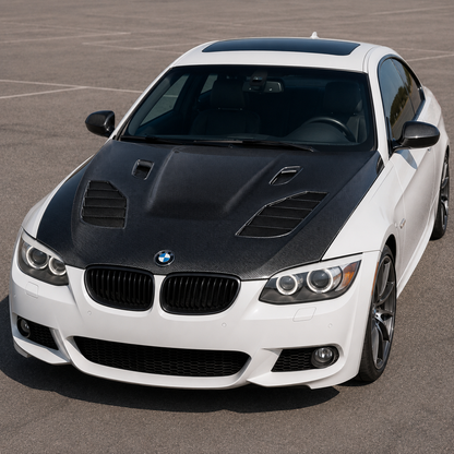 2011-2013 BMW 3-Series S Style Carbon Fiber Hood | E92/E93 LCI