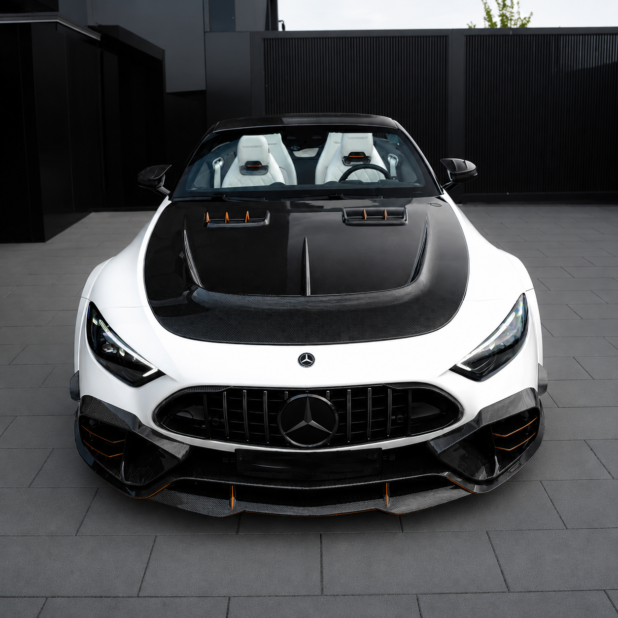 2022-2026 Mercedes SL43/SL55/SL63 AMG V1 Style Carbon Fiber Hood | R232