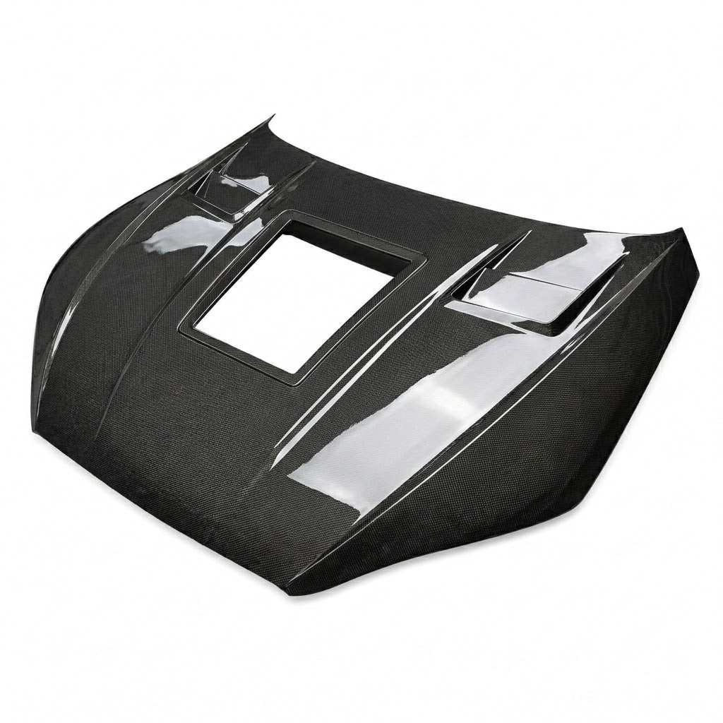 2018-2024 Audi A5/S5/RS5 Glass Engine Cover Carbon Fiber Hood | B9/B9.5