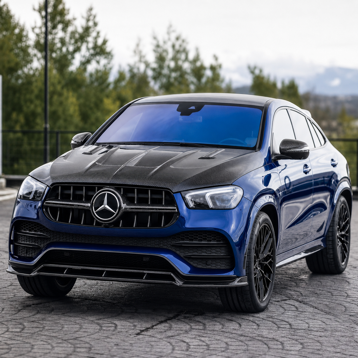 2020+ Mercedes GLE-Class LD Style Carbon Fiber Hood | C167/W167