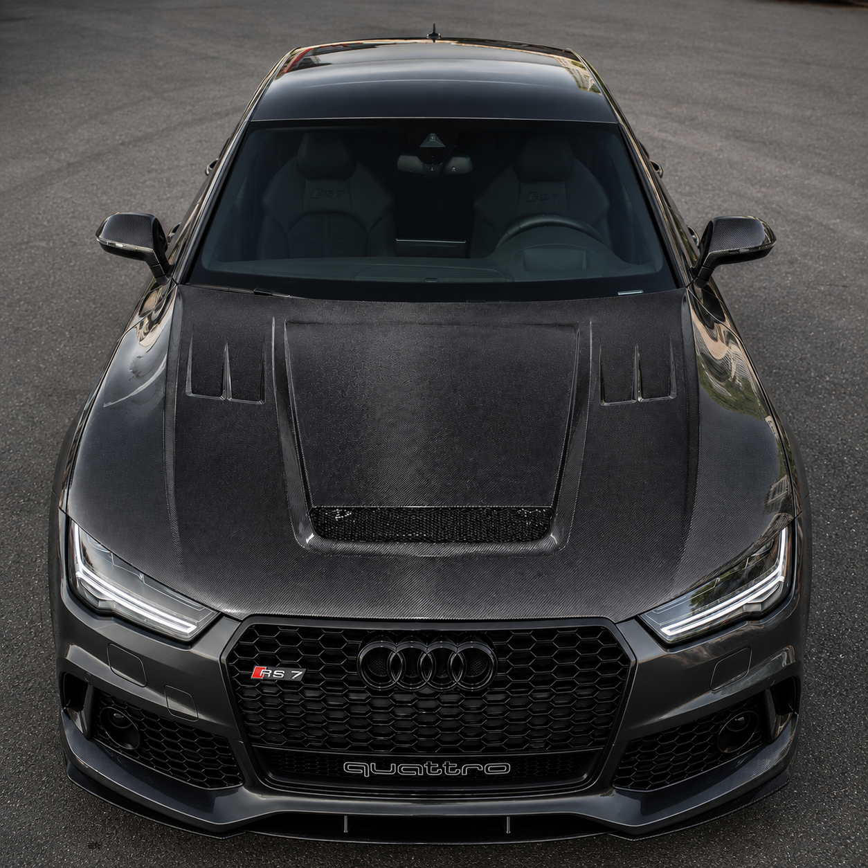 2012-2018 Audi A7/S7/RS7 V1 Style Carbon Fiber Hood | C7/C7.5