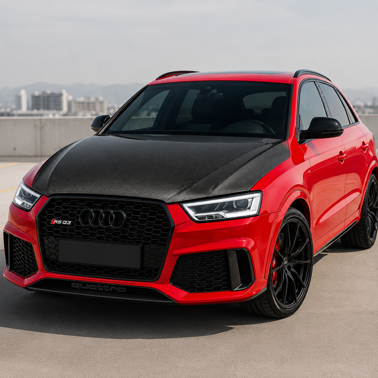 2013-2019 Audi Q3/RSQ3 Carbon Fiber Hood | 8U/8U.5