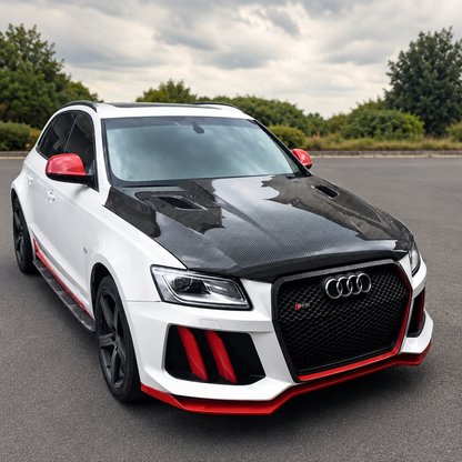 2009-2017 Audi Q5/SQ5 V Style Carbon Fiber Hood | B8/B8.5