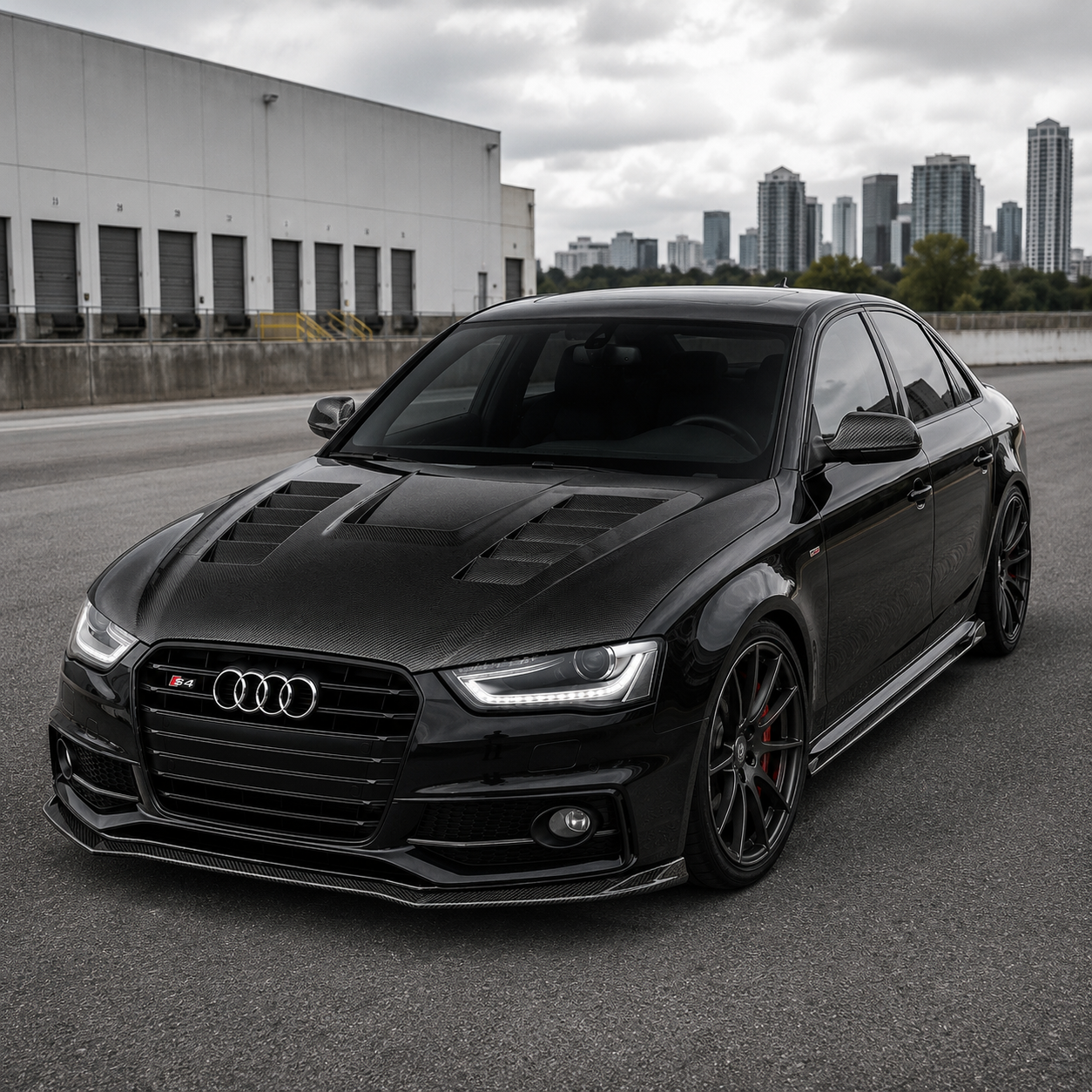 2013-2016 Audi A4/S4/RS4 V2 Style Carbon Fiber Hood | B8.5 A4/S4/RS4