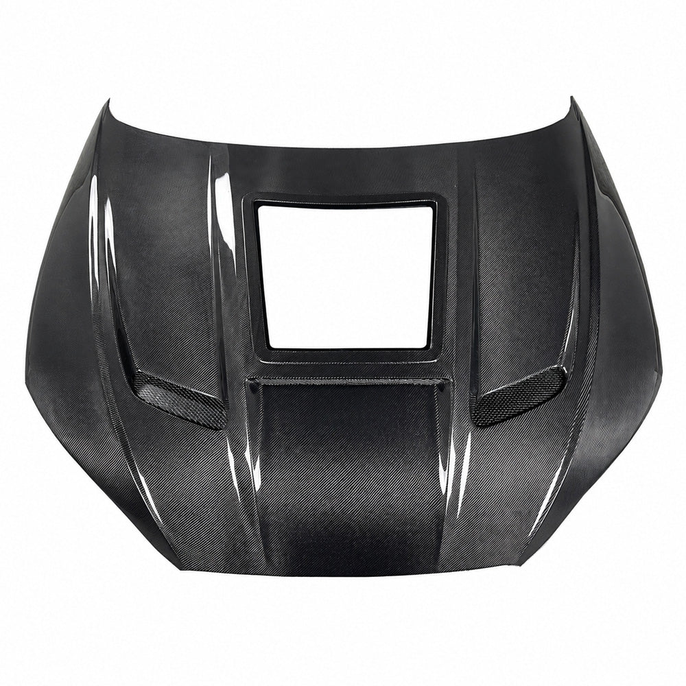 2018-2024 Audi A5/S5/RS5 Glass Engine Cover V3 Carbon Fiber Hood | B9/B9.5