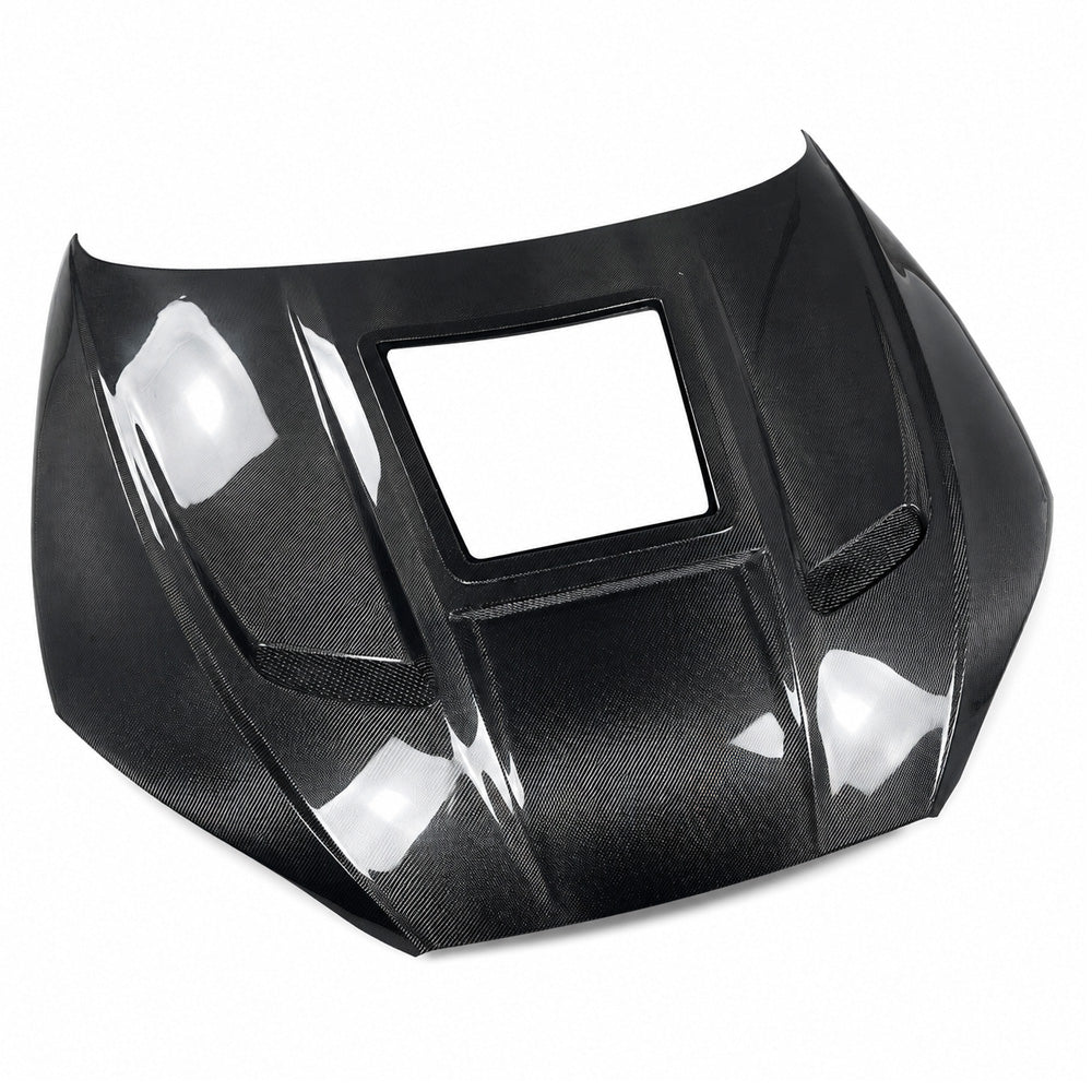 2018-2024 Audi A5/S5/RS5 Glass Engine Cover V3 Carbon Fiber Hood | B9/B9.5