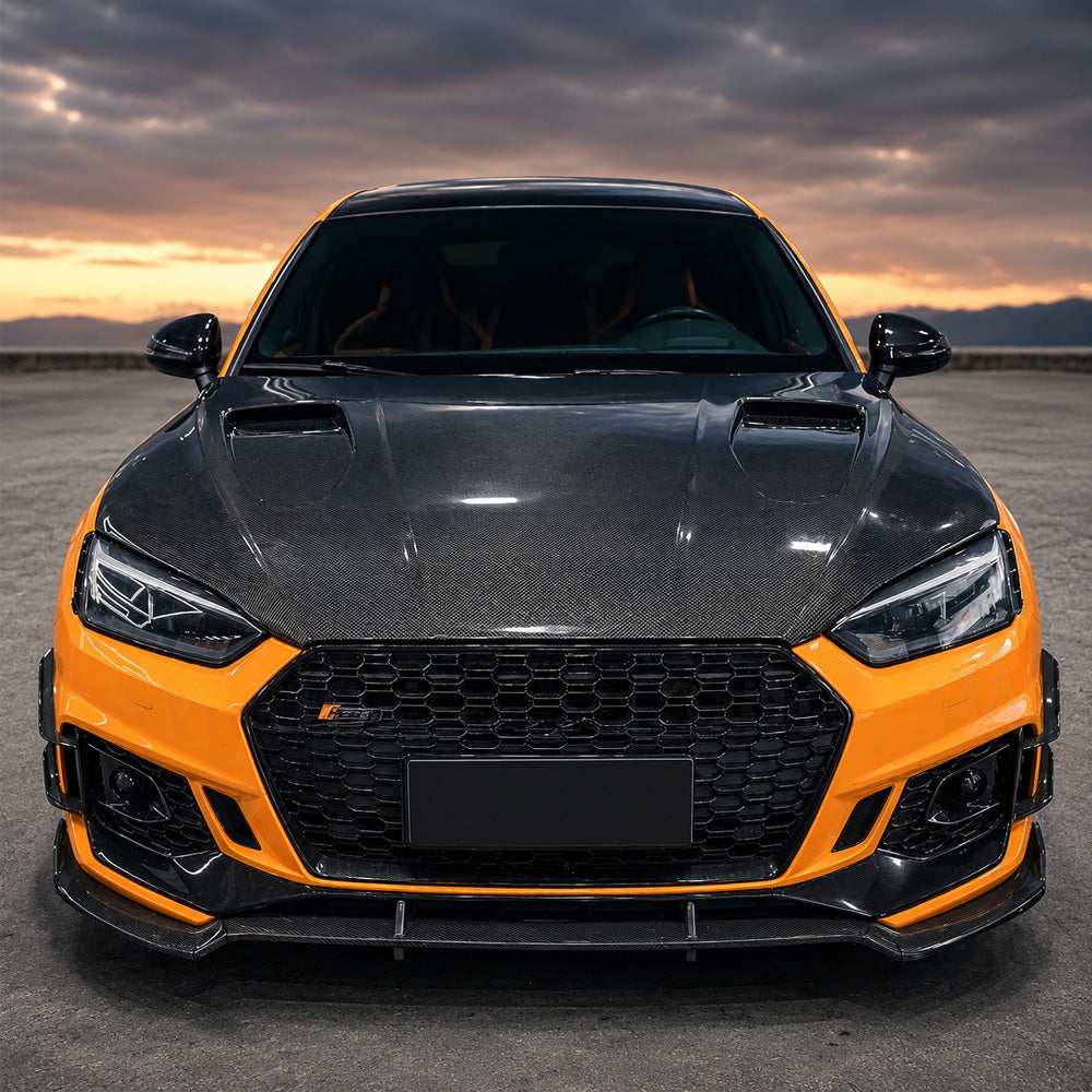 2018-2024 Audi A5/S5/RS5 V1 Style Carbon Fiber Hood | B9/B9.5