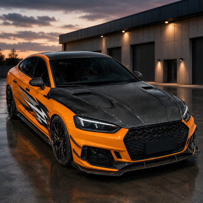 2018-2024 Audi A5/S5/RS5 V1 Style Carbon Fiber Hood | B9/B9.5