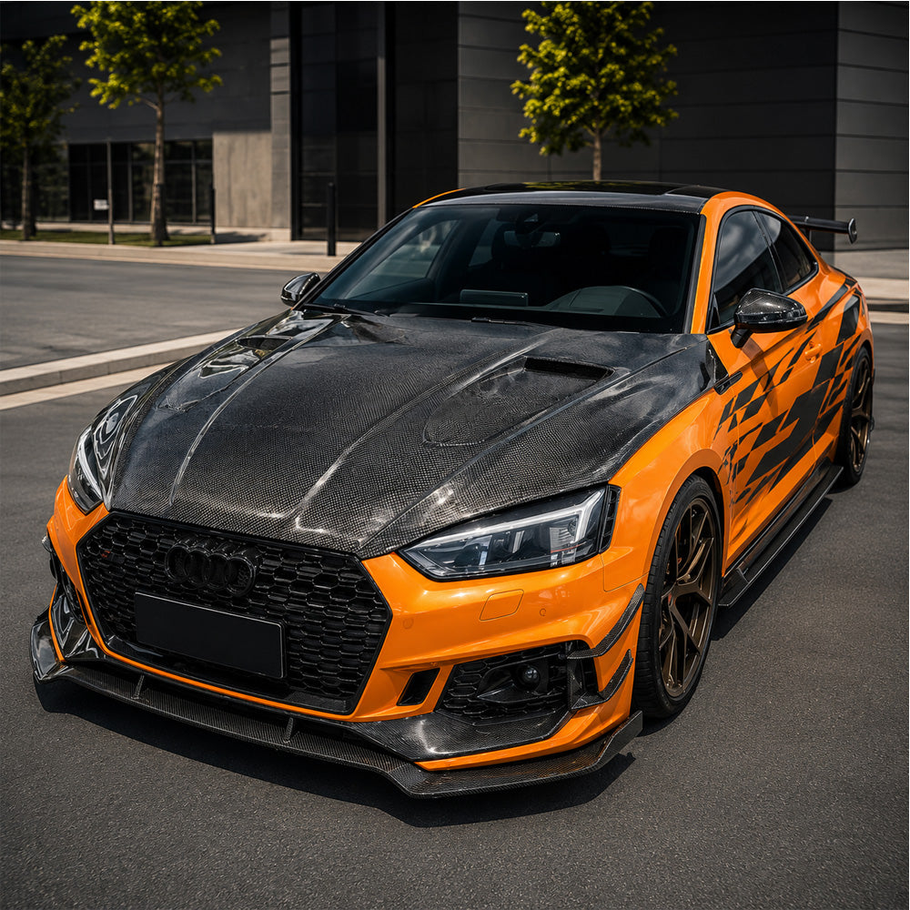 2018-2024 Audi A5/S5/RS5 V1 Style Carbon Fiber Hood | B9/B9.5