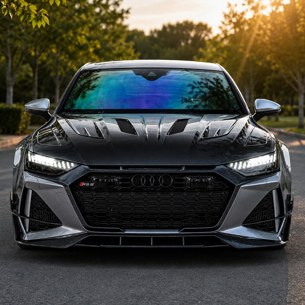 2019+ Audi A7/S7/RS7 V2 Style Carbon Fiber Hood | C8