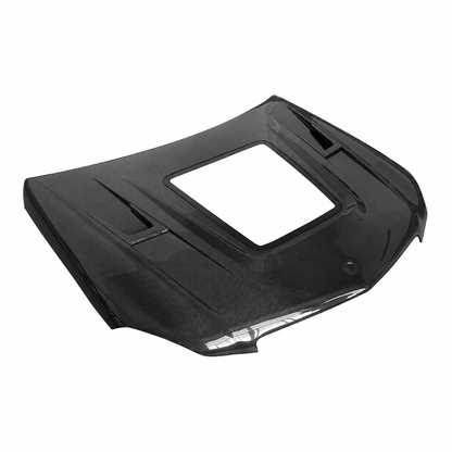 2008-2011 Mercedes C63 AMG Glass Engine Cover Carbon Fiber Hood | W204/C204