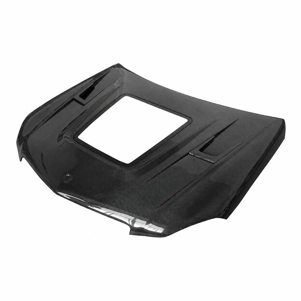 2008-2011 Mercedes C63 AMG Glass Engine Cover Carbon Fiber Hood | W204/C204