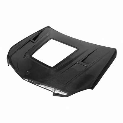 2008-2011 Mercedes C63 AMG Glass Engine Cover Carbon Fiber Hood | W204/C204