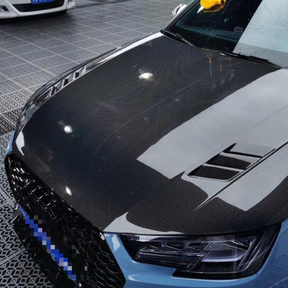 2017-2025 Audi A4/S4/RS4 V4 Style Carbon Fiber Hood | B9/B9.5